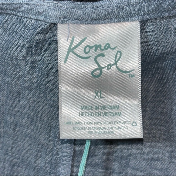 Kona Sol Swimwear Coverup Size XL - Picture 2 of 10